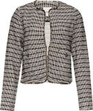 s.Oliver BLACK LABEL Gestreept Driekwart Mouw Vrouwen Blazer 46 Zwart