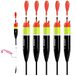 THKFISH Pose-set, slip-dobbers van balsahout om te vissen, ideaal voor crappie, 4,7 g (8,8 x 1,2 x 17,1 cm), 10,6 g (9,8 x 1,5 x 18,3 cm), 14,2 g (10,5 x 1,9 x 20 cm)
