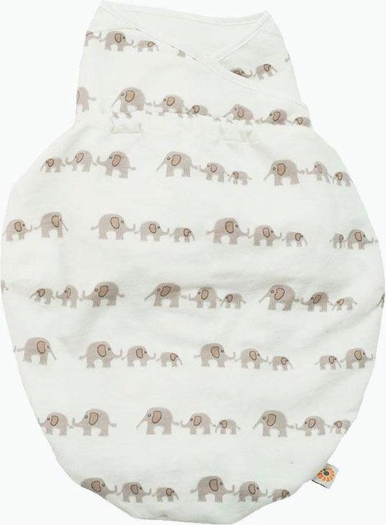Ergobaby Swaddler - Elephant - Inbakerdoek - 0-3 Maanden