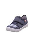 Superfit Jonge Bill platte pantoffels, Blauw Grijs 8080, 33 EU