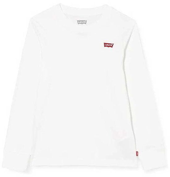Levi's Kids Batwing Chesthit T-shirt Lange Mouwen Wit 3 Years Jongens/Meisjes