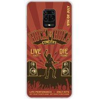 Xiaomi Redmi Note 9S Rock and roll bedrukt siliconen hoesje
