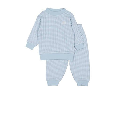 Feetje wafel pyjama lichtblauw