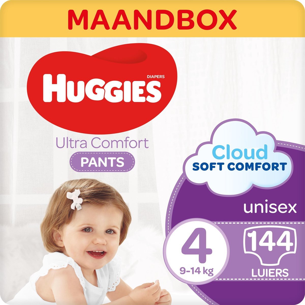 Huggies Zwemluiers Comfort Luierbroekje, maat 4 144 Luierbroekje