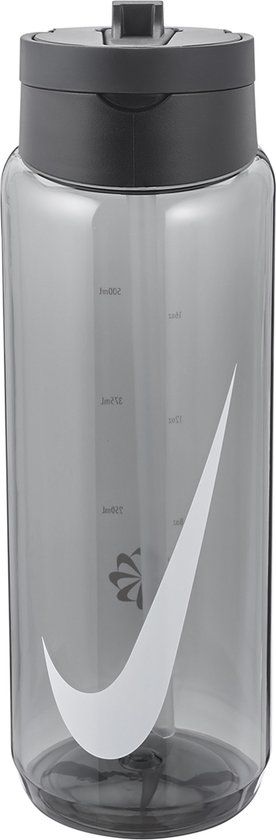 Nike TR Renew Recharge Straw Bottle 24 oz - Antraciet