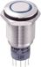 TRU COMPONENTS 701845 LAS2GQF-11ZE/B/12V/S/P Vandalismebestendige drukschakelaar 250 V/AC 3 A 1x aan/aan Continu Blauw