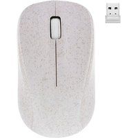 T'nB ECO - Muis - bioplastic - 3 knoppen - draadloos - USB-A - USB draadloze ontvanger - beige - verpakking zonder plastic