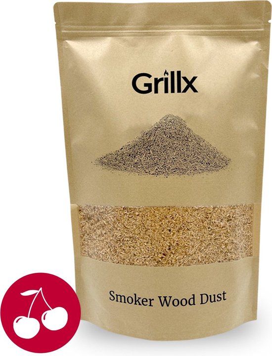 GrillX Rookmot Kers - 3 Liter - Koud Roken - Appel - 84 Branduren