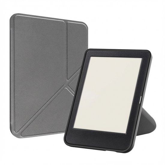 imoshion Ploonk B.V. Ereader Hoes - Geschikt voor Kobo Clara BW/Kobo Clara Colour - Grijs