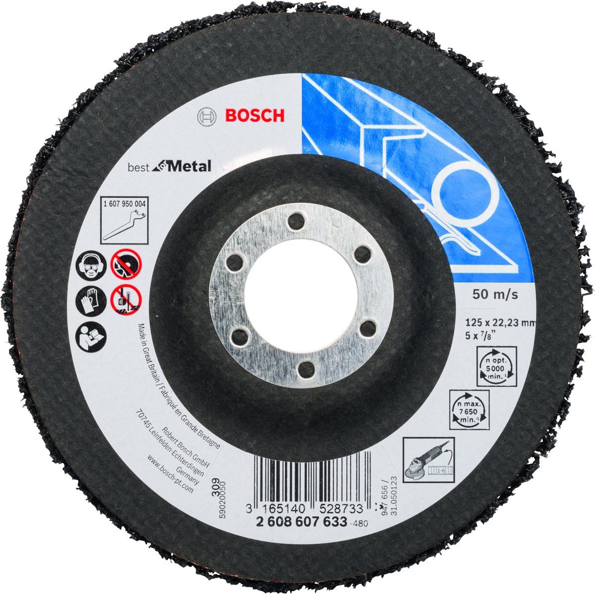Bosch Reinigingsvlies 125 mm 22,23 mm Si C 7 - 3165140528733
