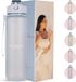 Cabau Lifestyle Cabau Bloom Waterfles / Drinkfles - 1 liter - Ice Blue