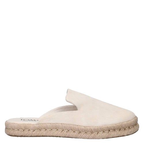 Toms Santiago Mule suède espadrilles - ecru