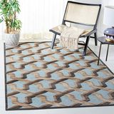 Safavieh Modern tapijt, PAR354, geweven viscose, zacht grijs/bruin gemengd 78 x 121 cm