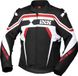 IXS Sport RS-700-ST veste de moto en textile, noir/blanc/rouge, taille M