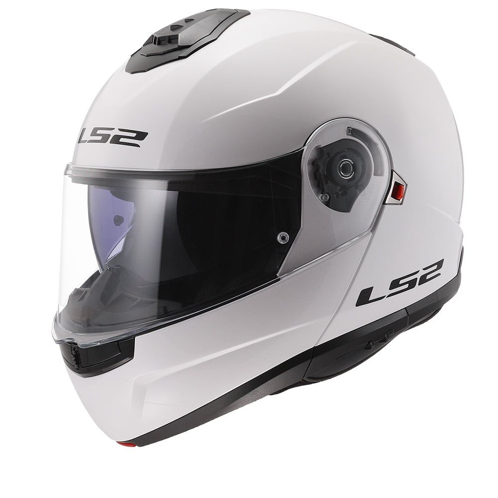 LS2 FF908 Strobe II Gloss Wit 06 Systeemhelm - Helm
