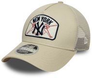 New Era New York Yankees MLB Patch Cream 9FORTY M-Crown A-Frame Trucker Cap