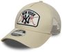 New Era New York Yankees MLB Patch Cream 9FORTY M-Crown A-Frame Trucker Cap