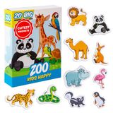 Magdum Koelkastmagneten voor peuters – 20 dierentuindierenmagneten | Groot Safari, Jungle magnetisch dier voor whiteboard – Montessori speelgoed voor klaslokaal, thuis – Cadeau voor kinderen