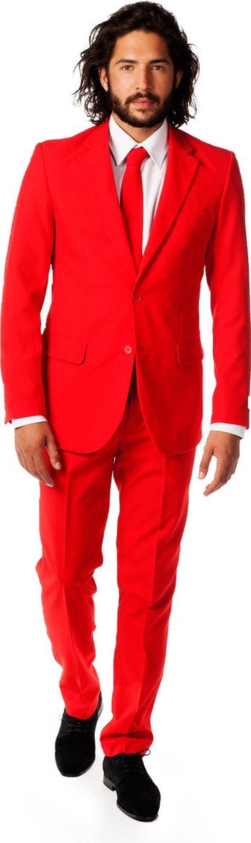OppoSuits Red Devil Kostuum - Rood - Maat 48