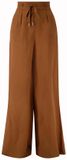 Zusss Broek Linnen Broek Met Riempje 0303 0050 Warm Camel Dames Maat - L