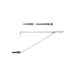 Fischer Legplank voor wastafel Lunghezza 350 mm