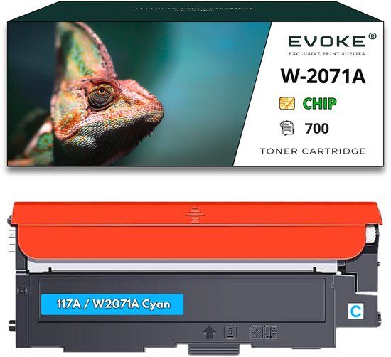 Evoke HP 117A Cyaan Printercartridge, 700 pagina's, W2071A