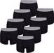 MG-1 Bodywear GmbH Heren Boxershorts 8-Pack Effen Zwart/Grijs Maat XL