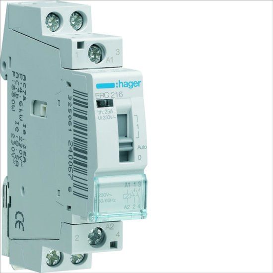 Mando, Hager ERC216 Schakelrelais 16 A 230 V 1 stuk(s)