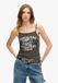Superdry - Débardeur côtelé avec imprimé rocker rétro - Femme - Gilets