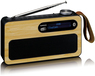 Lenco PDR-040 - Draagbare DAB+ Radio met Bluetooth - Bamboe/Zwart