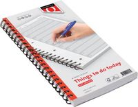 Quantore Things to do today notitieboek 125 vel wit spiraalgebonden 29 x 12 cm