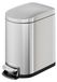 Poubelle - Poubelle pour la cuisine - 50 litres - Inox - Design mince - Fonction marchepied - Fermeture douce - Argenté