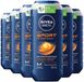 NIVEA Men Shampooing & Gel douche 3en1 Sport - 6 x 250 ml