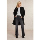 River Woods Manteau classique en laine Noir Taille : XL