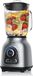 Arendo mixeur plongeant, puissant mixeur, 1400 W, 1,75 litre bocal en verre, lame avec 6 lames en acier inoxydable, programmes pour concasser la glace et faire des smoothies, fonction pulse, argent