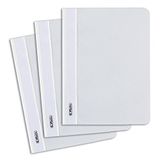Herlitz 11256641 snelhechter A5 met transparant voordeksel, 10 stuks, wit
