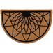 Luance Cozy Step Paillasson - antidérapant - demi-lune - imprimé rosace - 60 x 40 cm - extérieur - paillasson