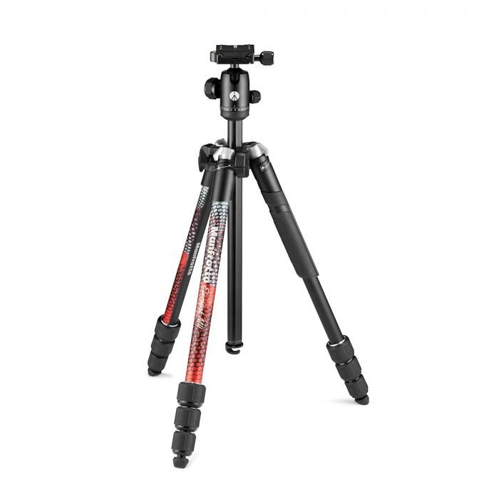 Manfrotto Element MII Tripod - Digital/Film Camera - Black, Red