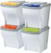 Bama Italia Recycle poubelle - Set en plastique Bama Poker - 80 l
