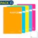 Disney Lot de 5 carnets de notes couverture en plastique 80 feuilles quadrillé