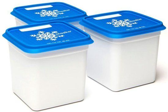 Amuse Alaska Diepvriesdozen - Set van 3 - 3 x 1200 ml - Blauw