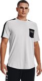Under Armour UA Pocket Tee-GRY S Katoen/Polyester Korte mouw Mannen