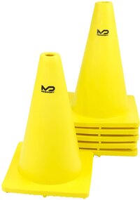 MDsport - Flexibele pion - Set van 6 - Geel - 31 cm
