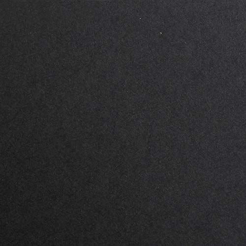 Clairefontaine 48150C Paquet Papier Maya - 25 Feuilles Papier Dessin Lisse Noir - A2 42x59,4 cm 270g - Idéal pour le Dessin et les Activités Créatives