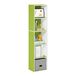 Furinno Pasir 5-Tier Open Plank Boekenkast, Groen/Wit