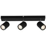 LIVARNO HOME Spot de plafond / Spot sur rail 3 phases, avec 3 spots orientables et pivotants. (Rails, noir mat)