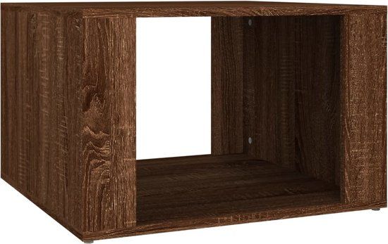 VidaXL Nachtkastje 57x55x36 cm bewerkt hout bruin eikenkleur