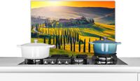 KitchenYeah Spatscherm keuken 70x50 cm - Landschap - Aluminium
