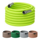 Flexzilla HFZG575YW-E ZillaGreen 5/8" x 8ft Heavy Duty, Lightweight, Potable Water Garden Hose