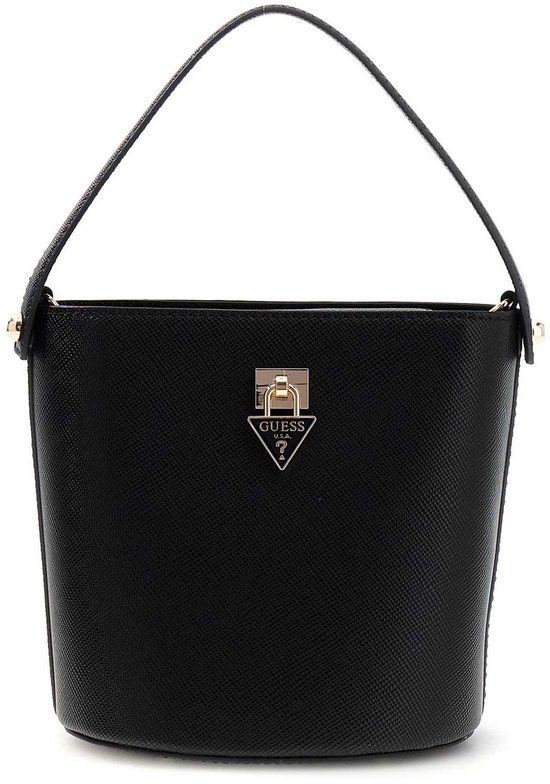 GUESS Patsie Top Handle Bucket Zwart